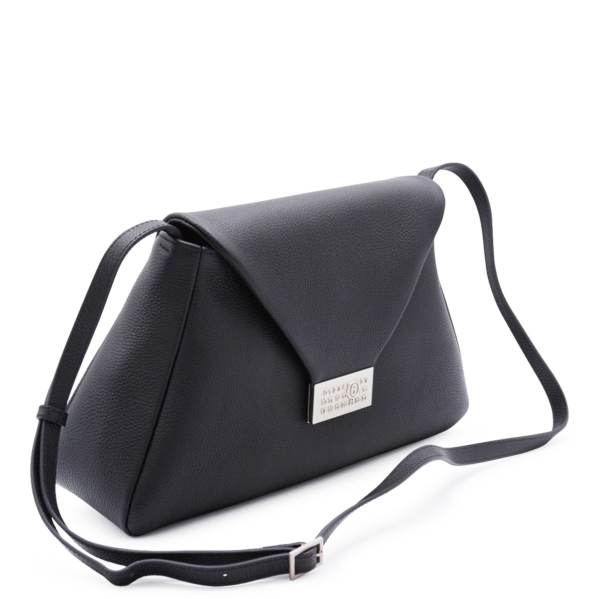 BLACK LEATHER SHOULDER BAG
