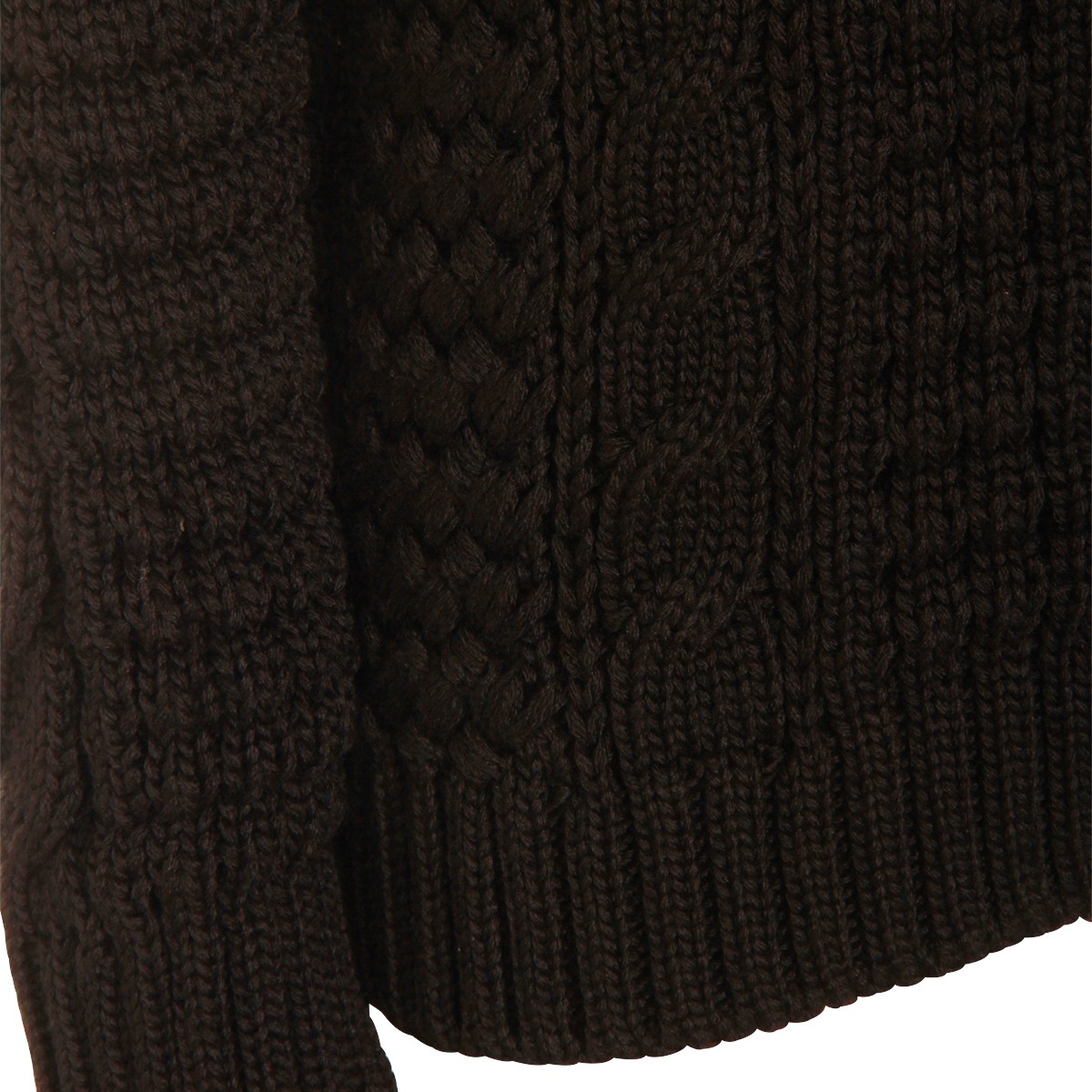 BLACK WOOL KNITWEAR