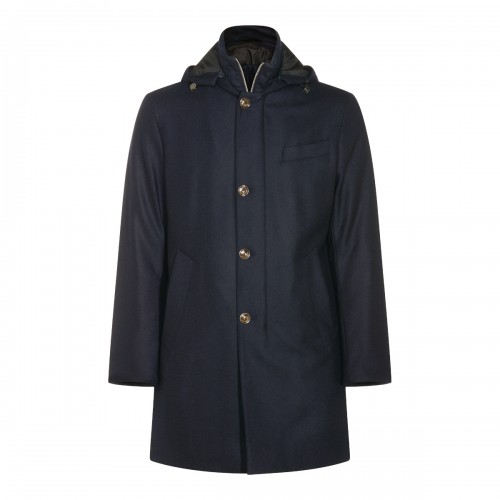 BLUE WOOL COAT