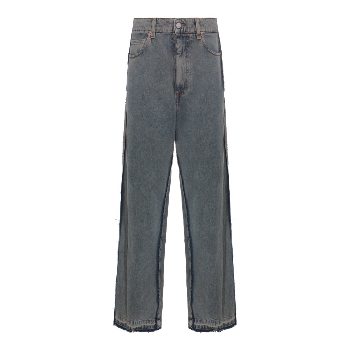 LIGHT GREY COTTON JEANS