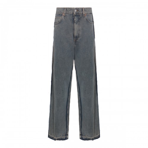 LIGHT GREY COTTON JEANS