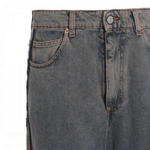 LIGHT GREY COTTON JEANS