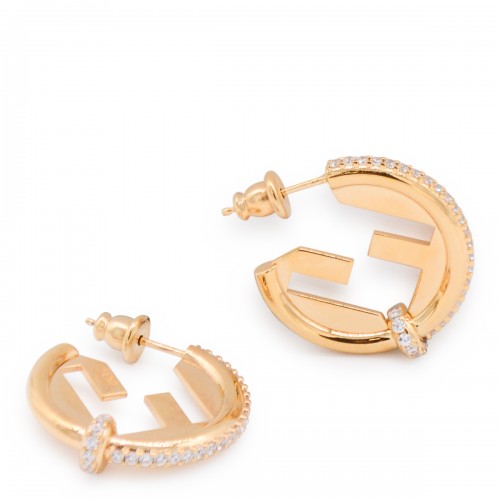 GOLD METAL EVER ROUND EARRINGS