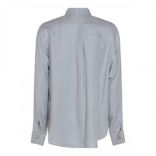 LIGHT BLUE SILK QUIRINO SHIRT