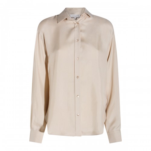 BEIGE SILK QUIRINO SHIRT