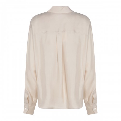BEIGE SILK QUIRINO SHIRT