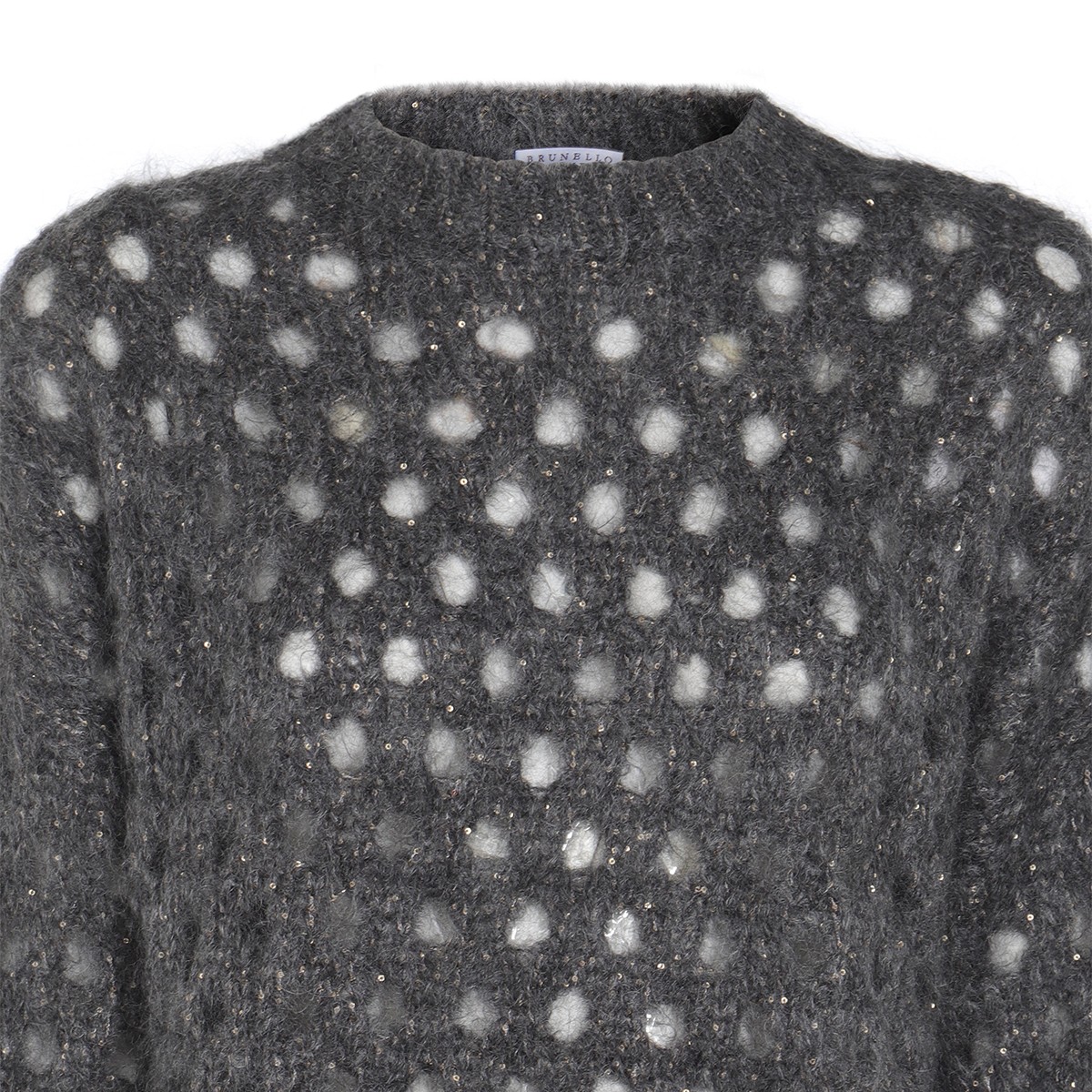 DARK GREY COTTON KNITWEAR
