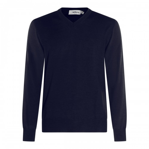 NAVY WOOL KNITWEAR