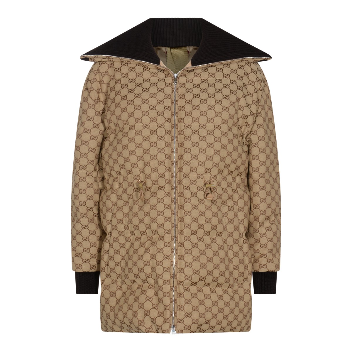 BEIGE COTTON DOWN JACKET