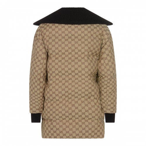 BEIGE COTTON DOWN JACKET