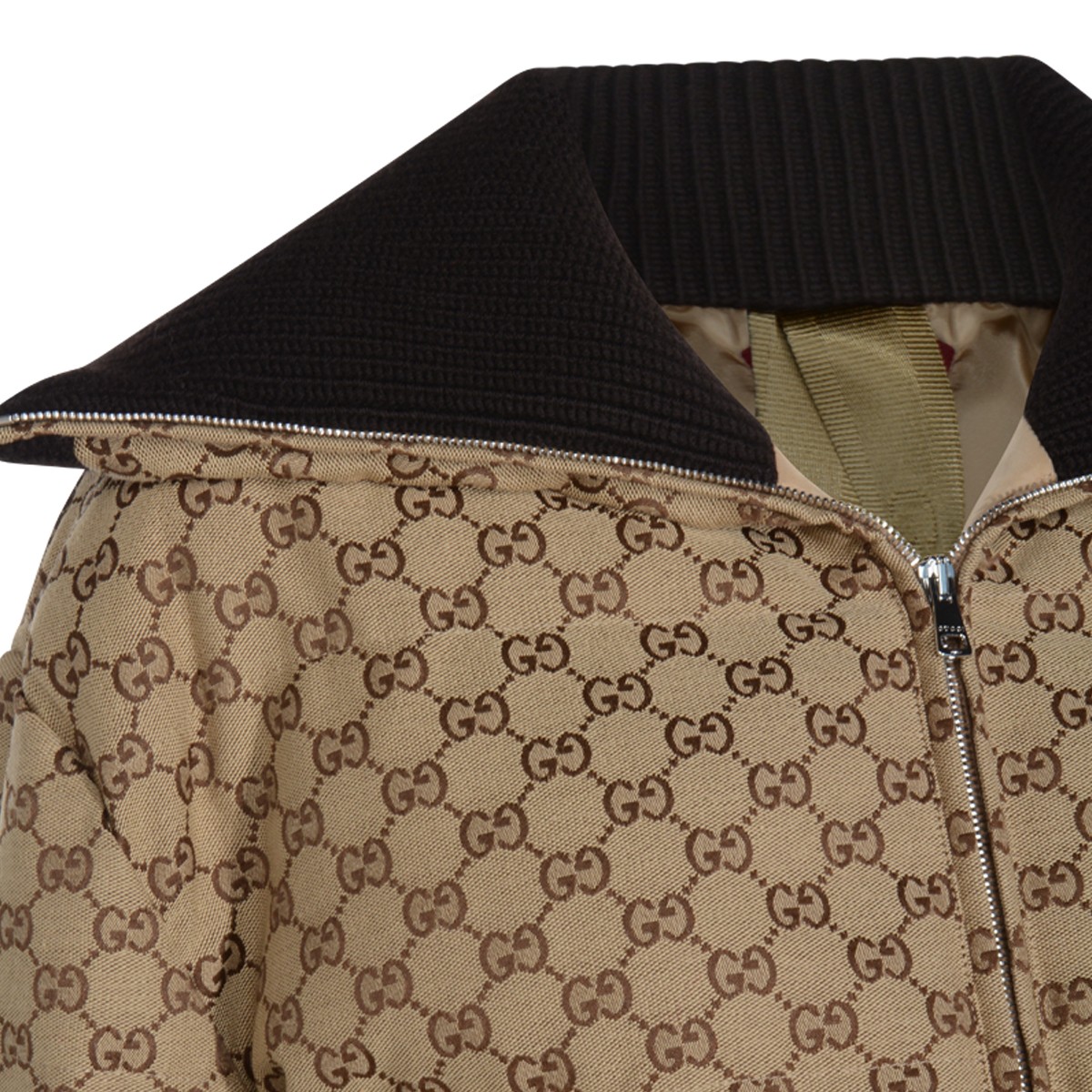 BEIGE COTTON DOWN JACKET