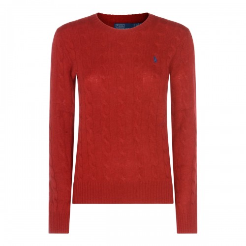 RED WOOL KNITWEAR