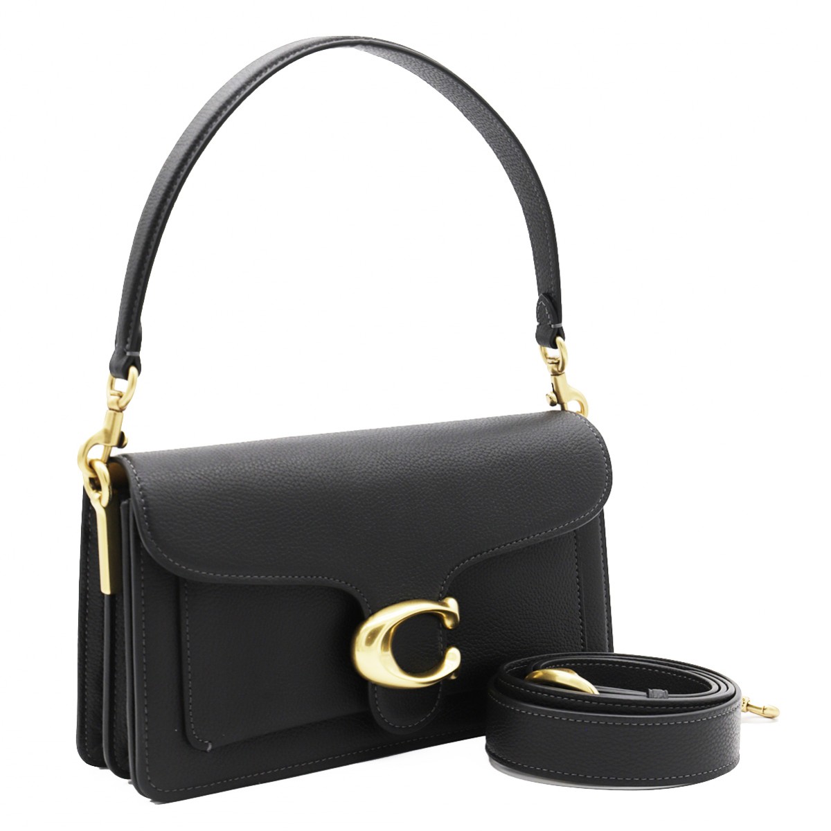 BLACK LEATHER TABBY 26 SHOULDER BAG BLACK LEATHER TABBY 26 SHOULDER BAG