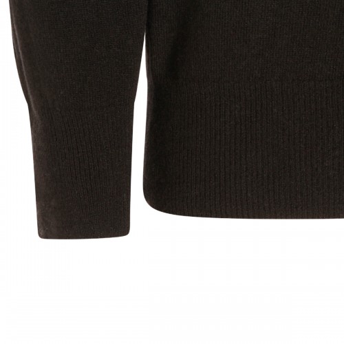 BLACK WOOL KNITWEAR