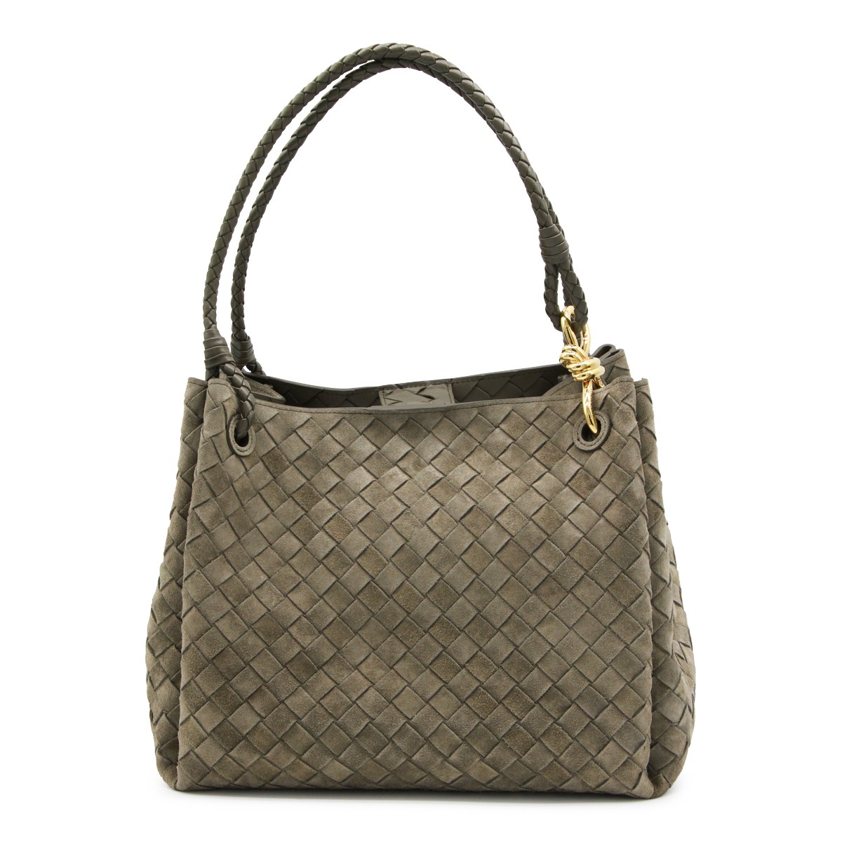 GREEN LEATHER PARACHUTE LARGE TOP HANDLE BAG