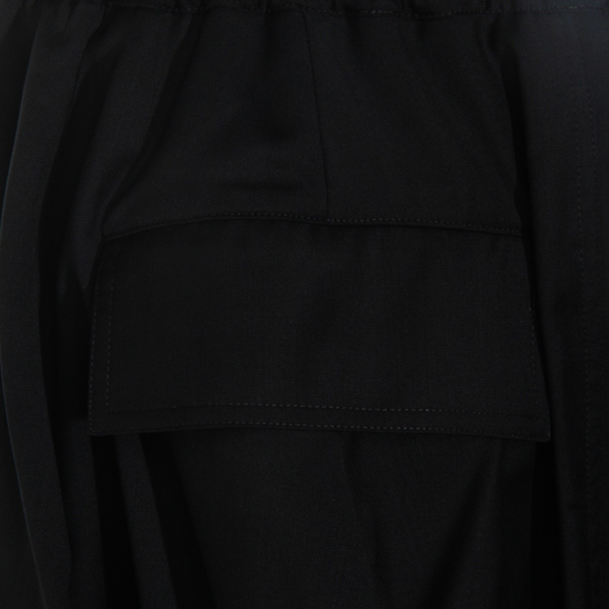 BLACK WOOL PANTS