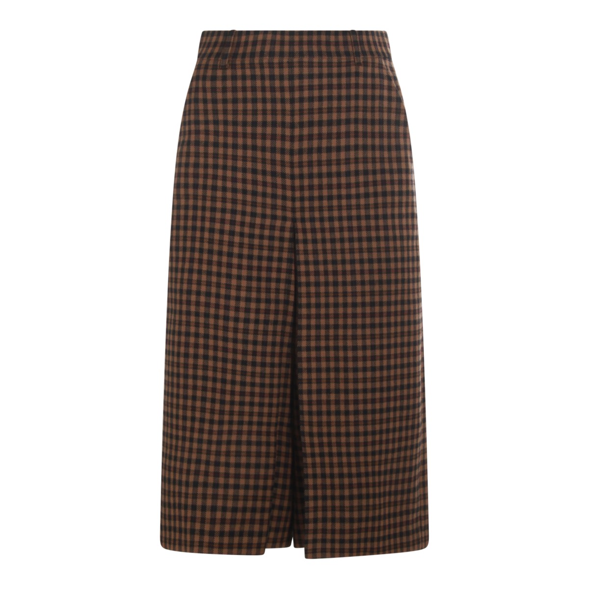BLACK AND BROWN WOOL PANTS