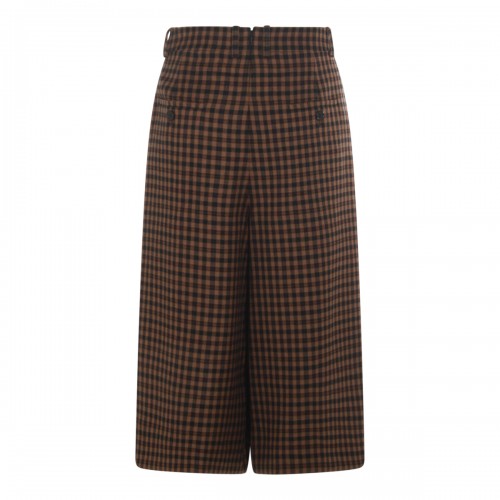 BLACK AND BROWN WOOL PANTS