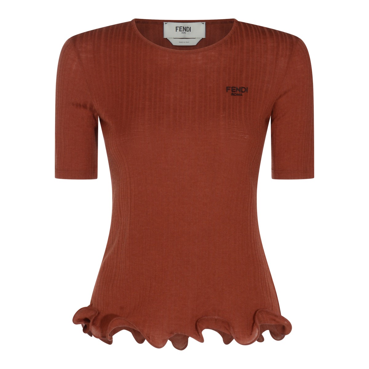 RUST WOOL KNITWEAR