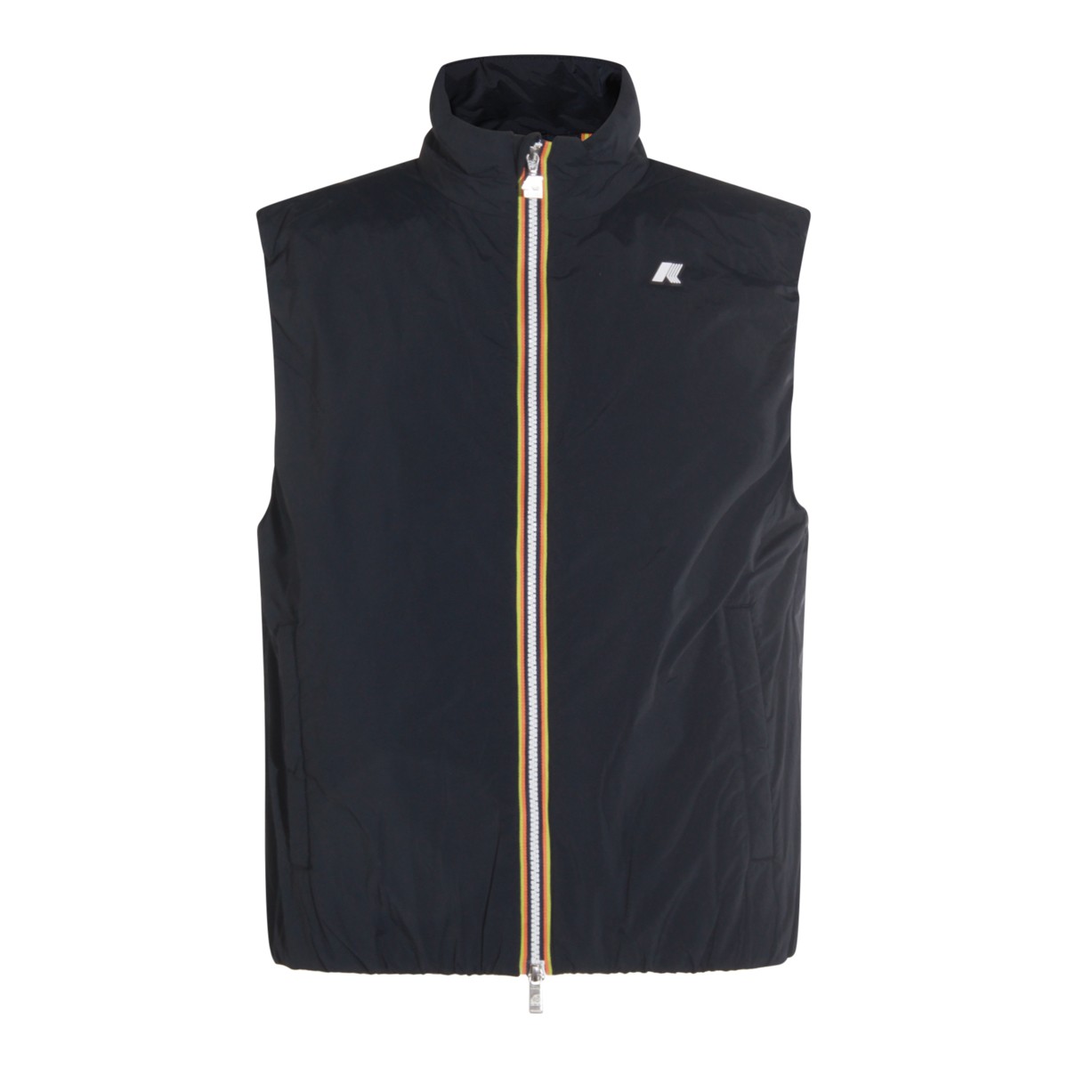 DARK BLUE NYLON CASUAL JACKET DARK BLUE NYLON CASUAL JACKET