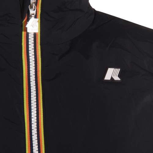 DARK BLUE NYLON CASUAL JACKET