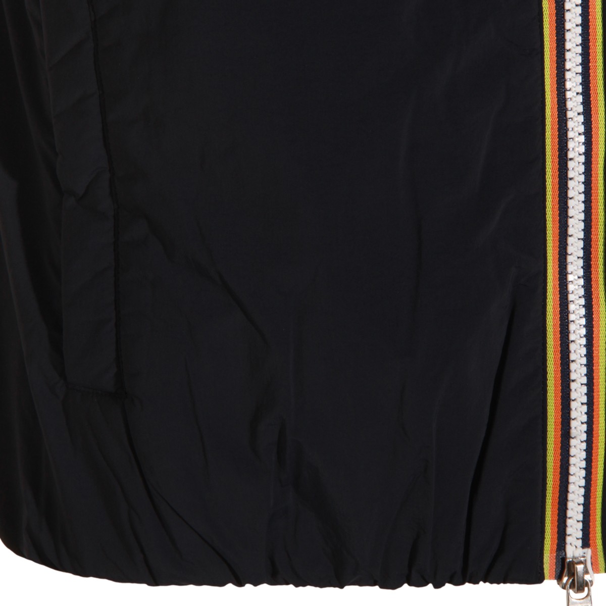 DARK BLUE NYLON CASUAL JACKET DARK BLUE NYLON CASUAL JACKET