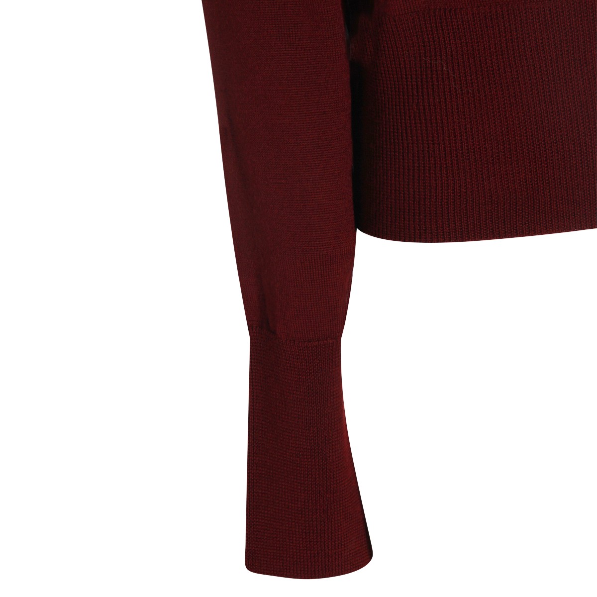 DARK RED WOOL KNITWEAR