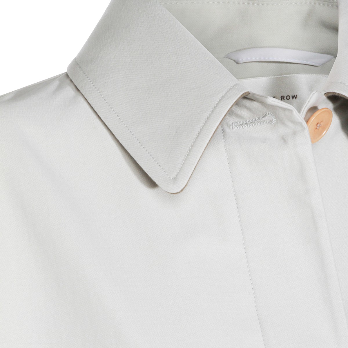 WHITE COTTON TRENCH COAT