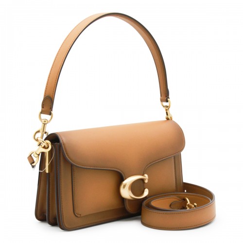 BROWN LEATHER TABBY 26 SHOULDER BAG