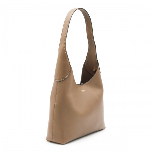 BROWN LEATHER BROOKLYN TOTE