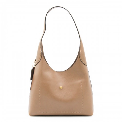 BROWN LEATHER BROOKLYN TOTE
