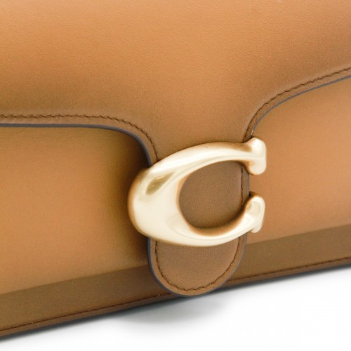 BROWN LEATHER TABBY 26 SHOULDER BAG