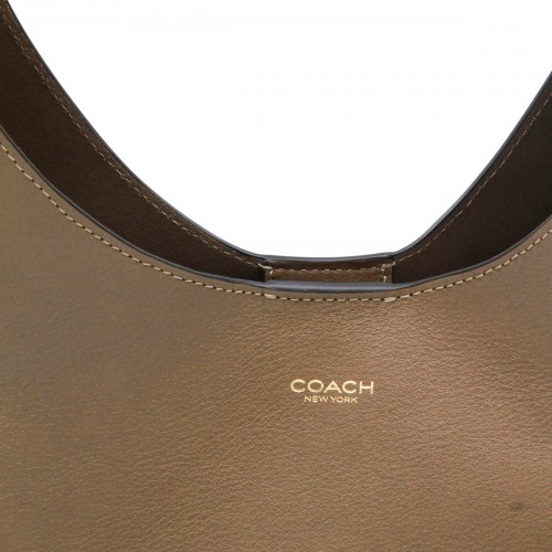 BROWN LEATHER BROOKLYN TOTE