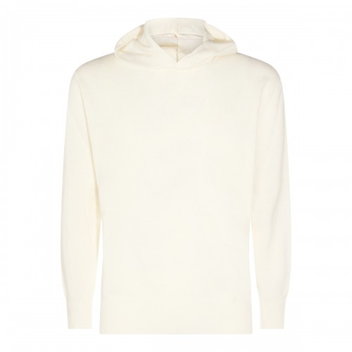 WHITE WOOL KNITWEAR