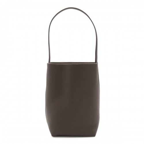BLACK LEATHER MEDIUM N/S PARK TOTE