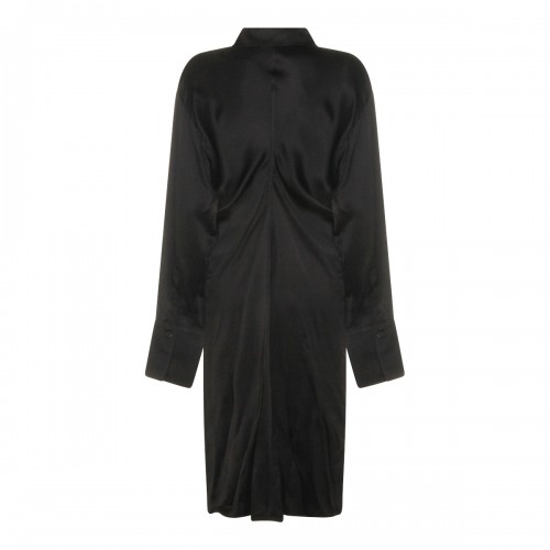 BLACK VISCOSE DRESS