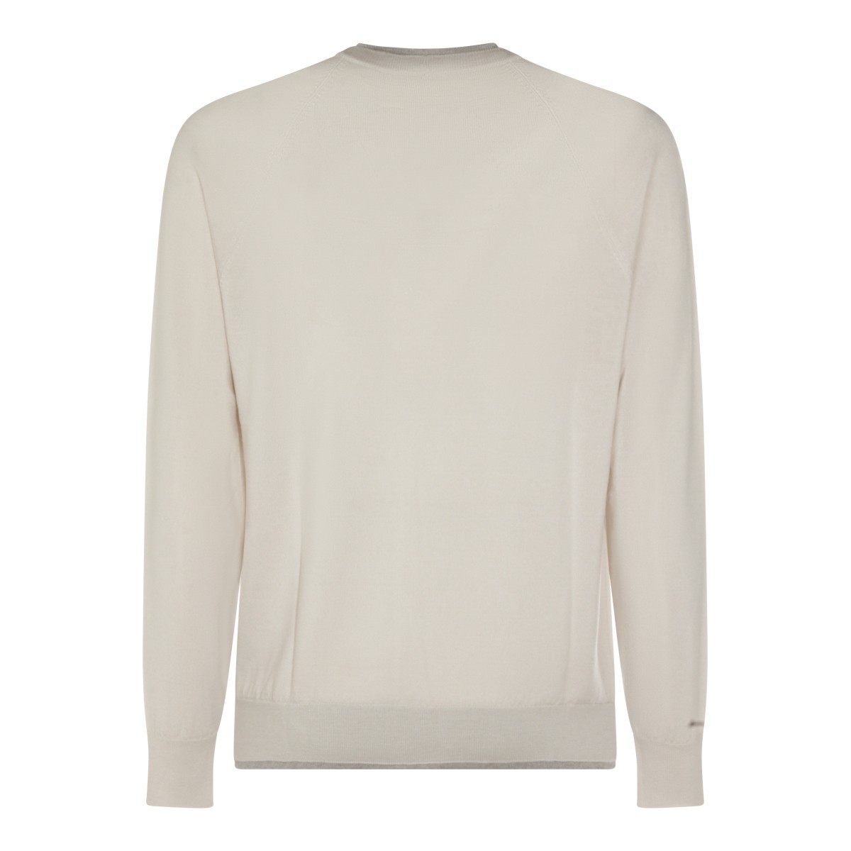WHITE WOOL KNITWEAR