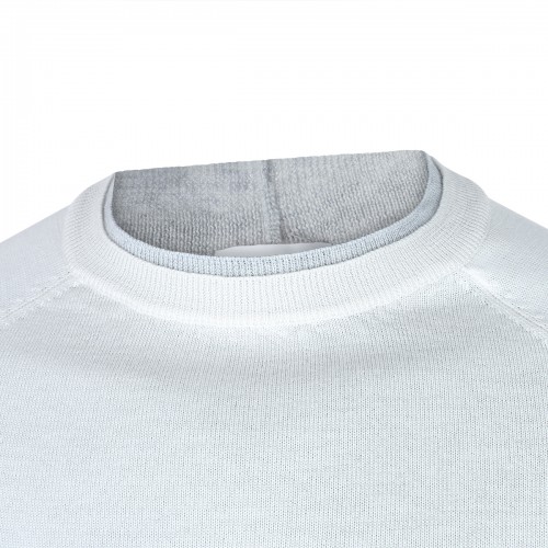WHITE WOOL KNITWEAR