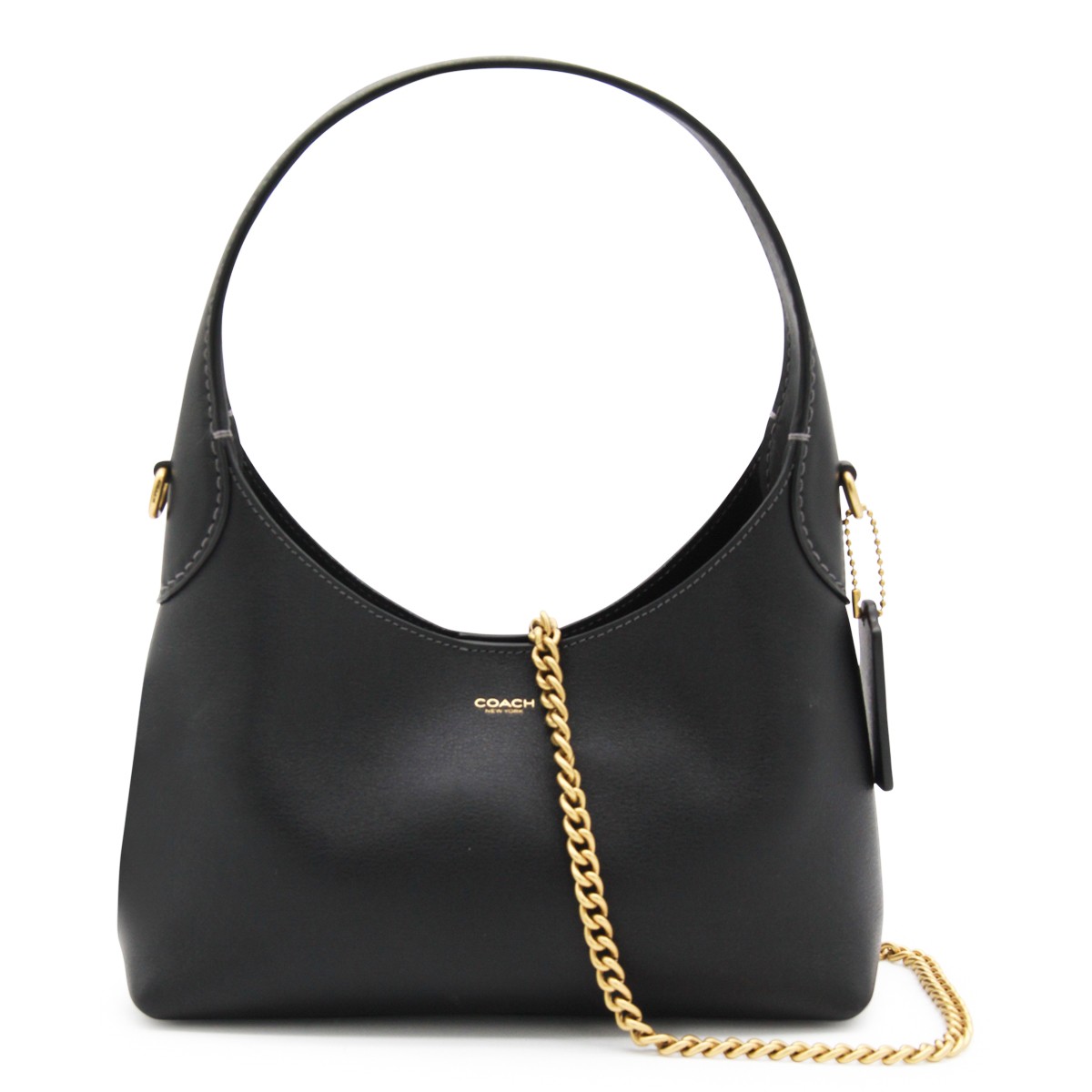 BLACK LEATHER BROOKLYN 23 SHOULDER BAG BLACK LEATHER BROOKLYN 23 SHOULDER BAG