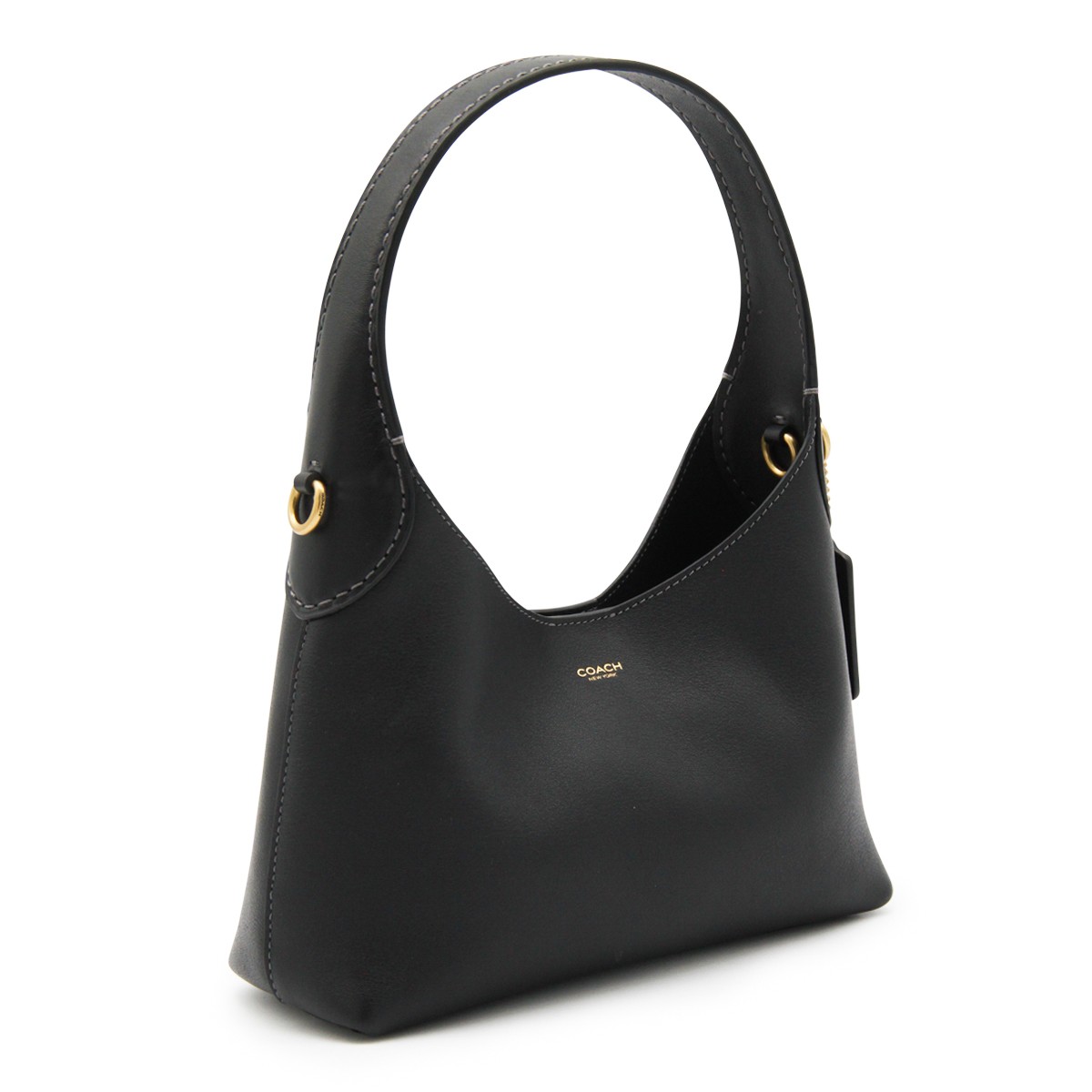 BLACK LEATHER BROOKLYN 23 SHOULDER BAG BLACK LEATHER BROOKLYN 23 SHOULDER BAG