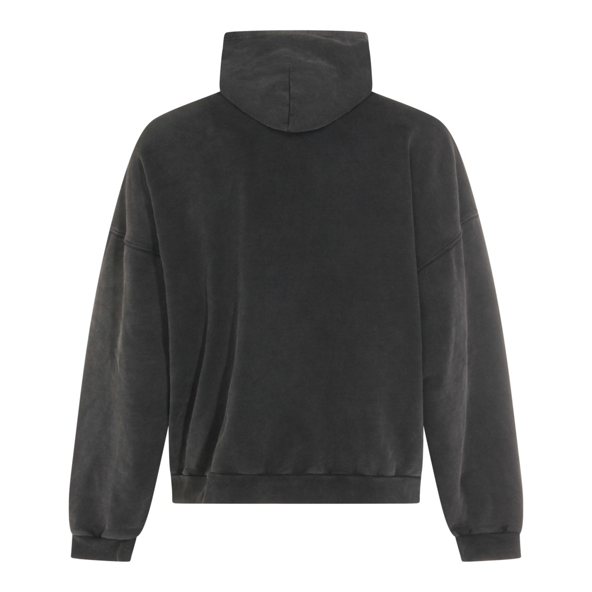 BLACK COTTON SWEATSHIRT BLACK COTTON SWEATSHIRT