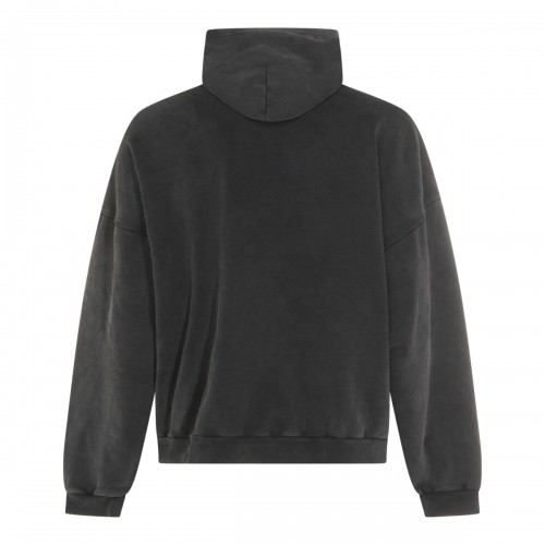 BLACK COTTON SWEATSHIRT