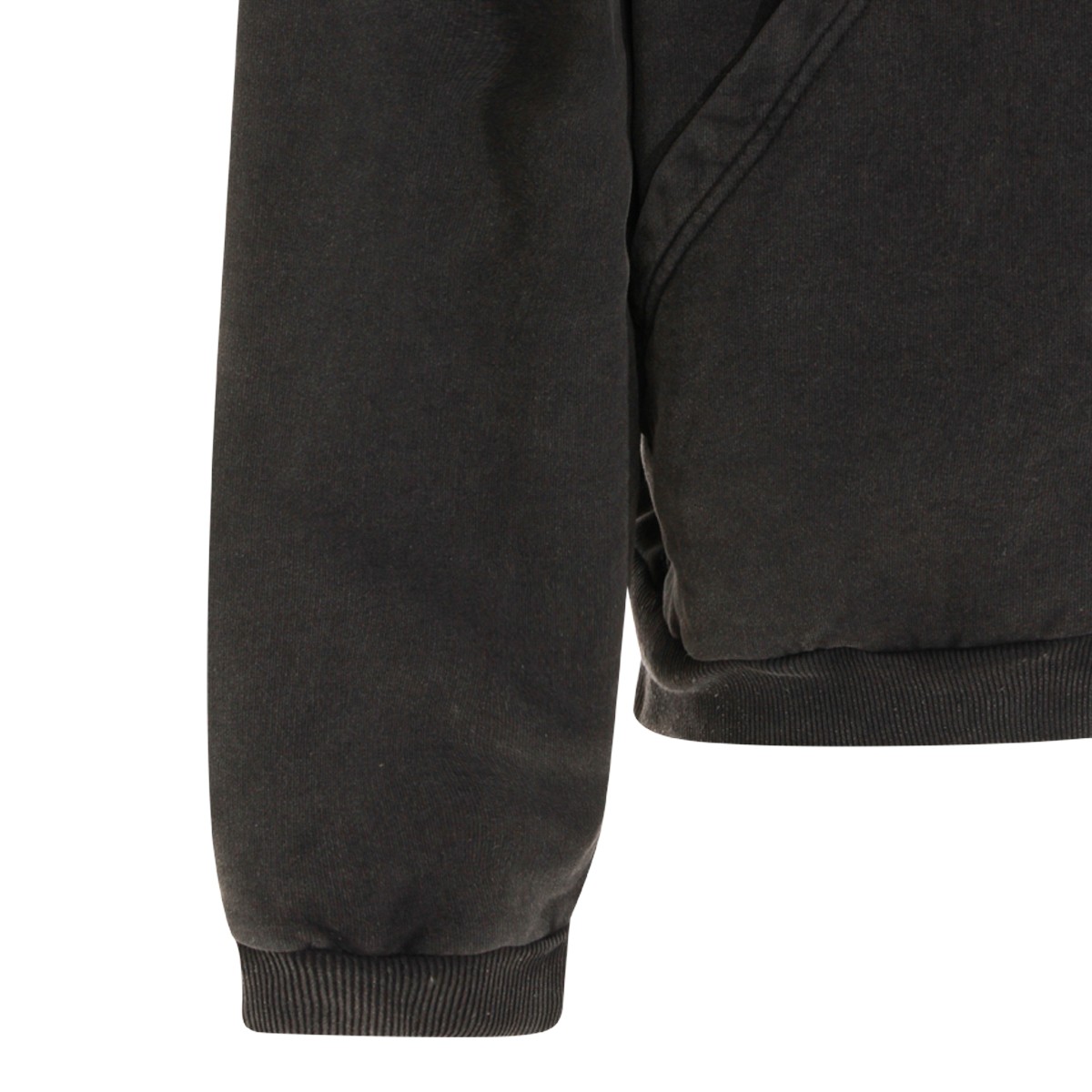 BLACK COTTON SWEATSHIRT BLACK COTTON SWEATSHIRT