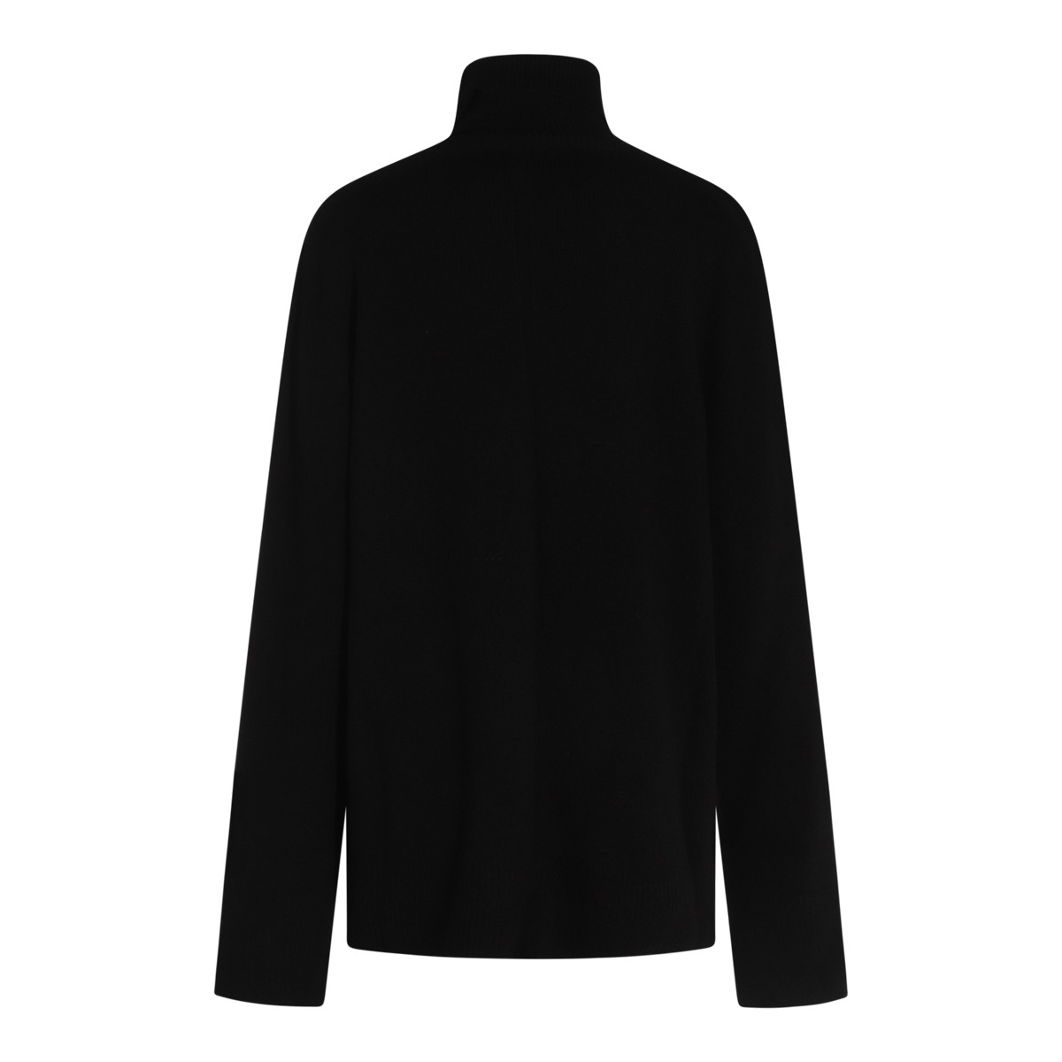 BLACK WOOL KNITWEAR