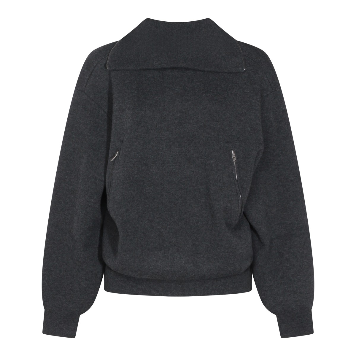 DARK GREY WOOL KNITWEAR DARK GREY WOOL KNITWEAR