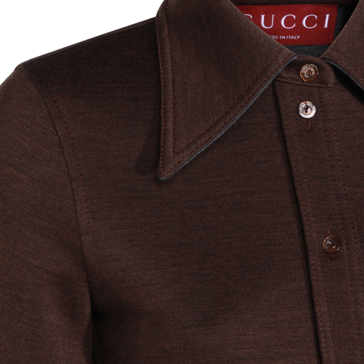 BROWN COTTON POLO SHIRT BROWN COTTON POLO SHIRT