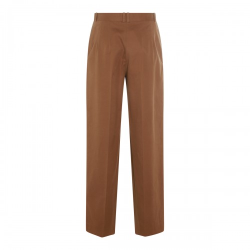 DARK SAND COTTON PANTS