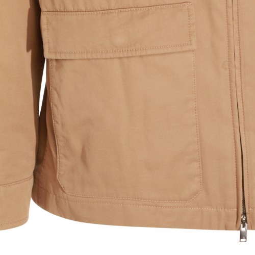 SAND COTTON CASUAL JACKET