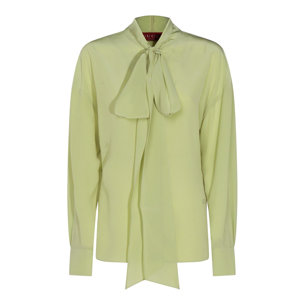 LIGHT GREEN SILK SHIRT