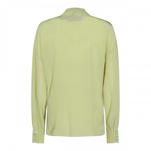 LIGHT GREEN SILK SHIRT